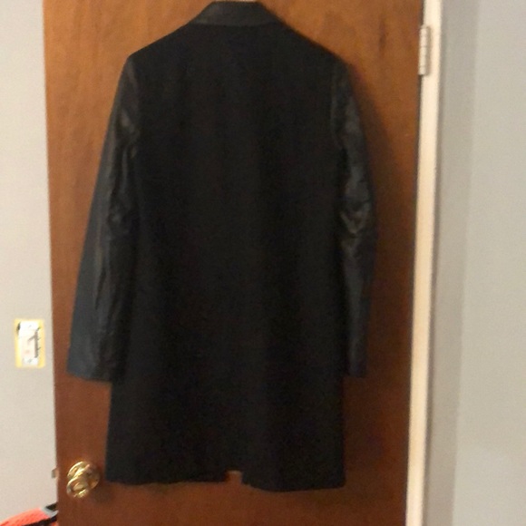 Kenneth  cole wool / leather coat - Picture 5 of 5